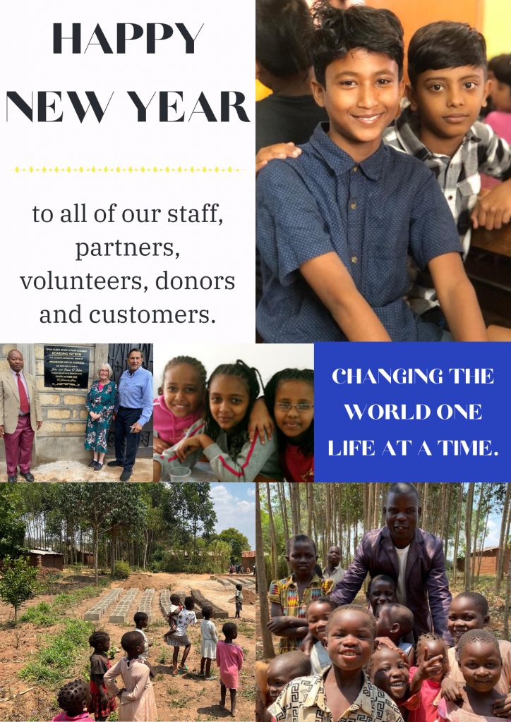 Happy New Year to all of our staff, partners, volunteers, donors and customers.